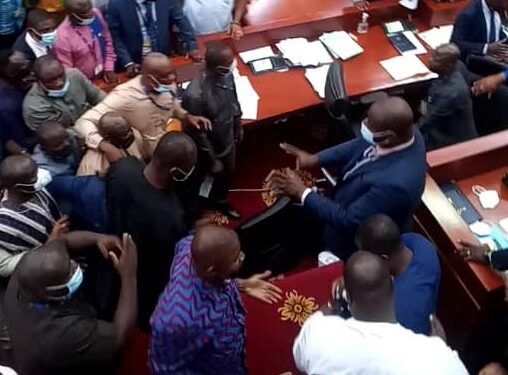 Blows in Ghana’s Parliament over controversial E-Levy
