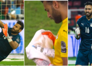 The strange content of the Egyptian goalkeeper, Abou Gabaski’s water bottle revealed
