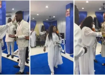 Agradaa delivers man in church during all-white prophetic session