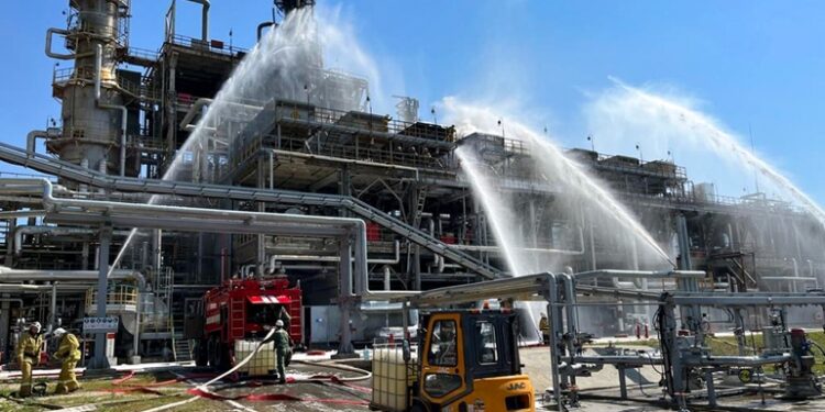 Russian oil refinery near Ukraine says it was hit by drone attack