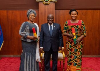 Akufo-Addo swears in Gender minister, deputy; asks them to justify inlcusion