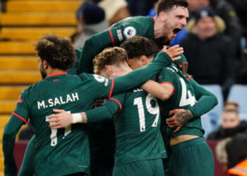 Aston Villa 1-3 Liverpool: Salah, Van Dijk, Bajcetic net as Reds restart with victory over Villans