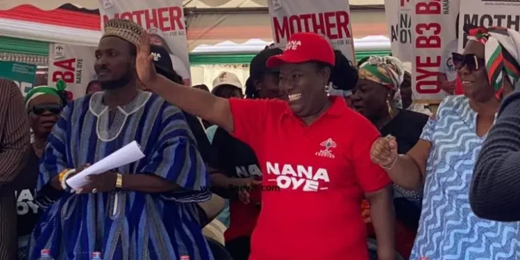 Ex-Gender Minister Nana Oye files forms to lead NDC in Adentan