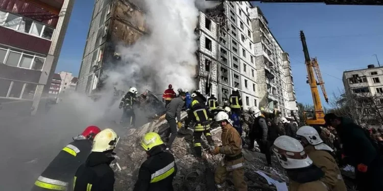 Ukraine war: Nineteen dead as Russian missiles hit cities