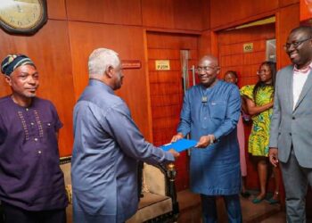 Group officially hands over nomination form to Bawumia