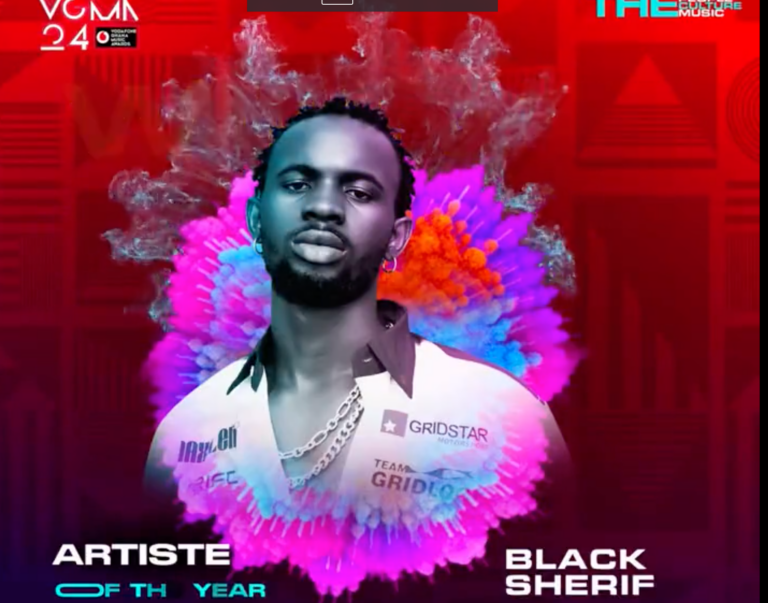 Black Sherif Wins Artiste Of The Year At 24th VGMA Topfmonline