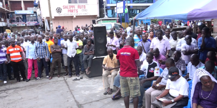 Spares Dealers at Abossey Okai Warn Politicians against using the area as campaign ground 