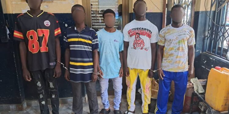 5 Armed Robbers Arrested For Raid On Mining Site