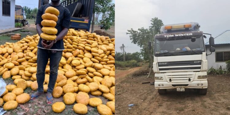 Police arrests suspect with 4,000 parcels of weed in Dambai