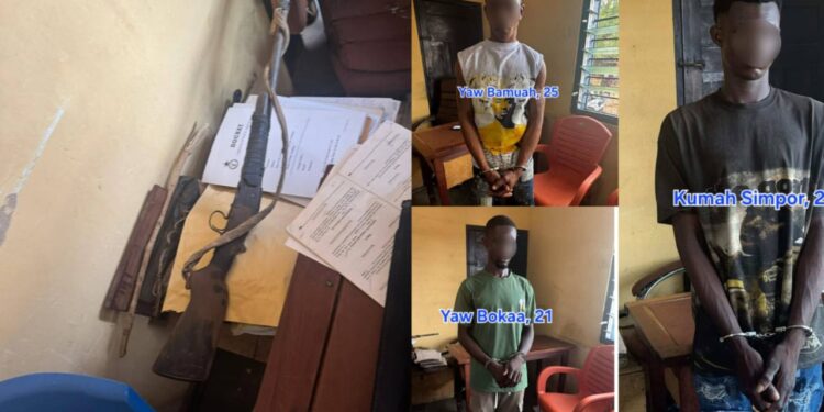 Savannah Region: 3 arrested for murder and causing harm at Gbiniyiri