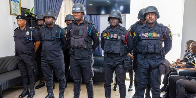 IGP promotes 7 responding officers in Tema C5 MoMo robbery attack