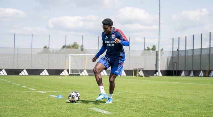 Ernest Nuamah in high spirit for Lyon after injury recovery